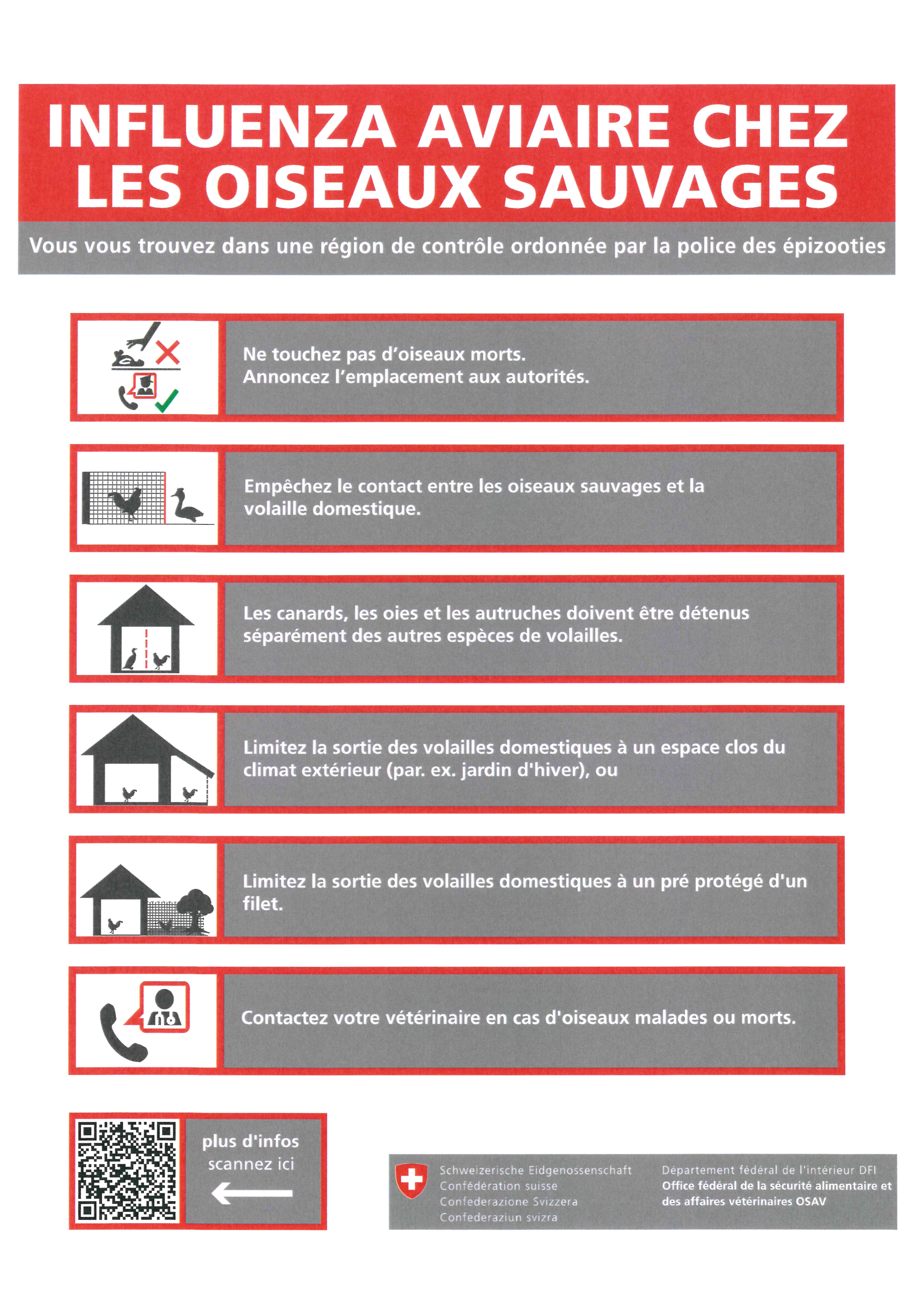 Grippe aviaire chez les oiseaux sauvages